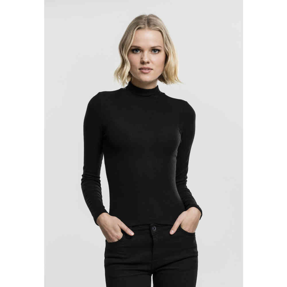 Urban Classics - Turtleneck Longsleeve top - Zwart